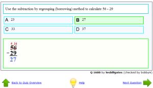 Subtraction With Regrouping Questions