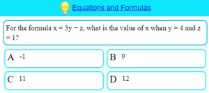 Equations and Formulas